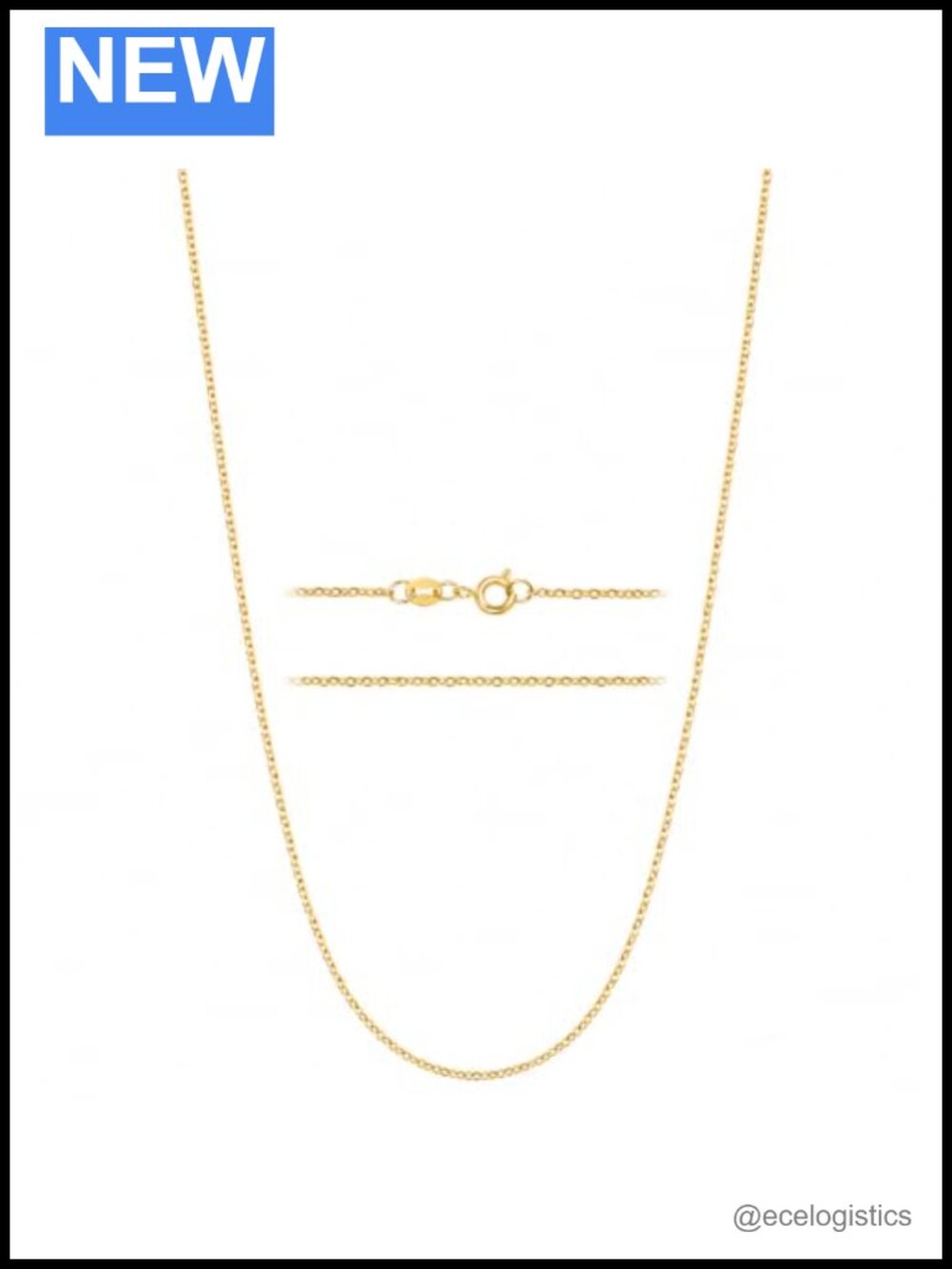 Dainty Gold Plated Stainless Steel Cable Chain Necklace Layering
